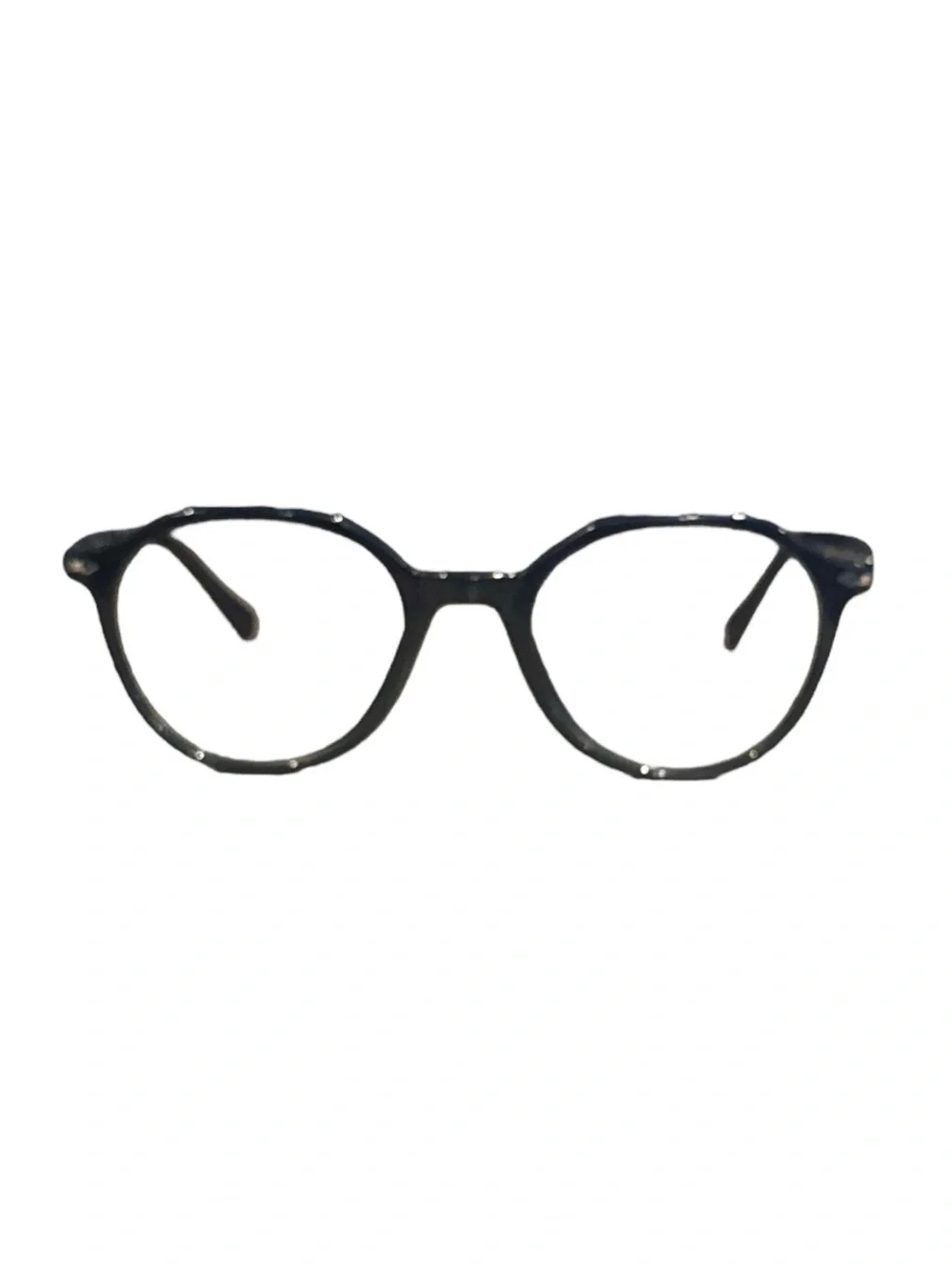 Authentic Persol Italian designer black round prescription eyeglasses frames